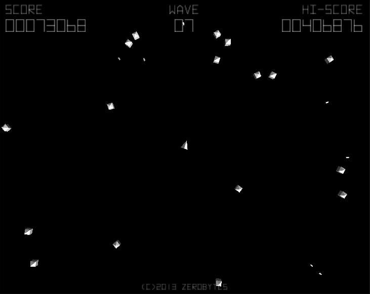 Onslaught In Space Gameplay Screen